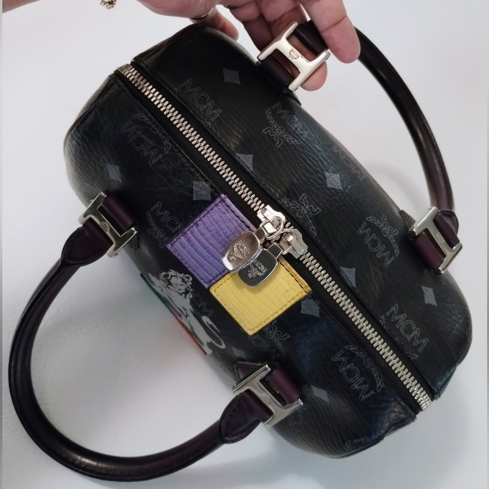 MCM Princess Lion Mini Boston Bag - Picture 7 of 14